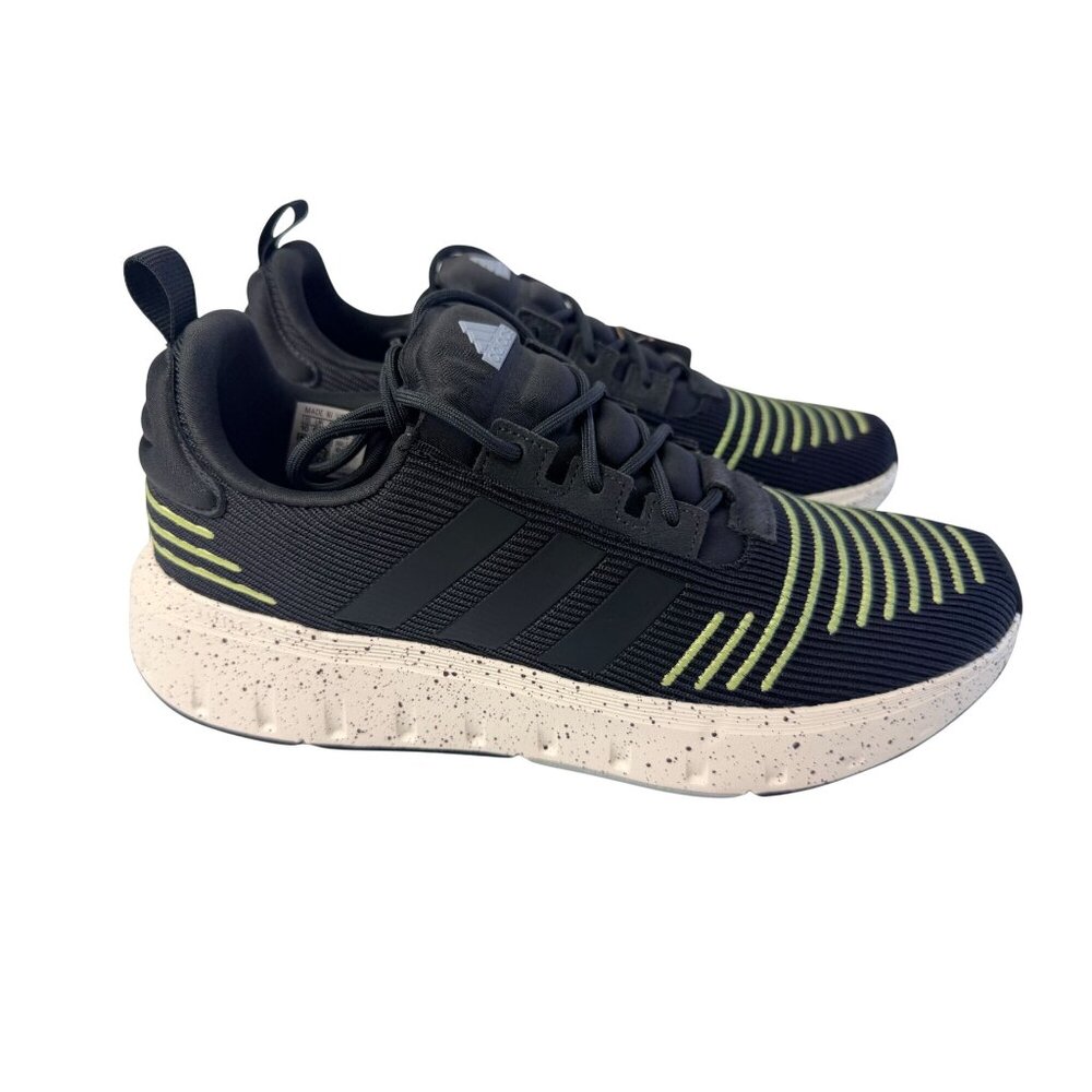 New Adidas Men's Swift Run 23 Shoes Black Lime Size 10 Tags Running Sneakers - Picture 9 of 12
